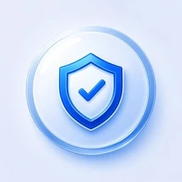 Data safety security shield icon