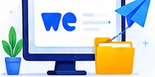WeTransfer transfer illustration